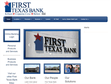 Tablet Screenshot of firsttexasbank.com