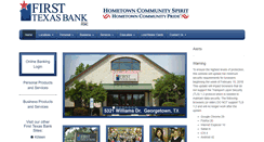 Desktop Screenshot of firsttexasbank.net