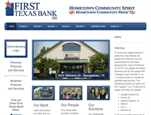 Tablet Screenshot of firsttexasbank.net